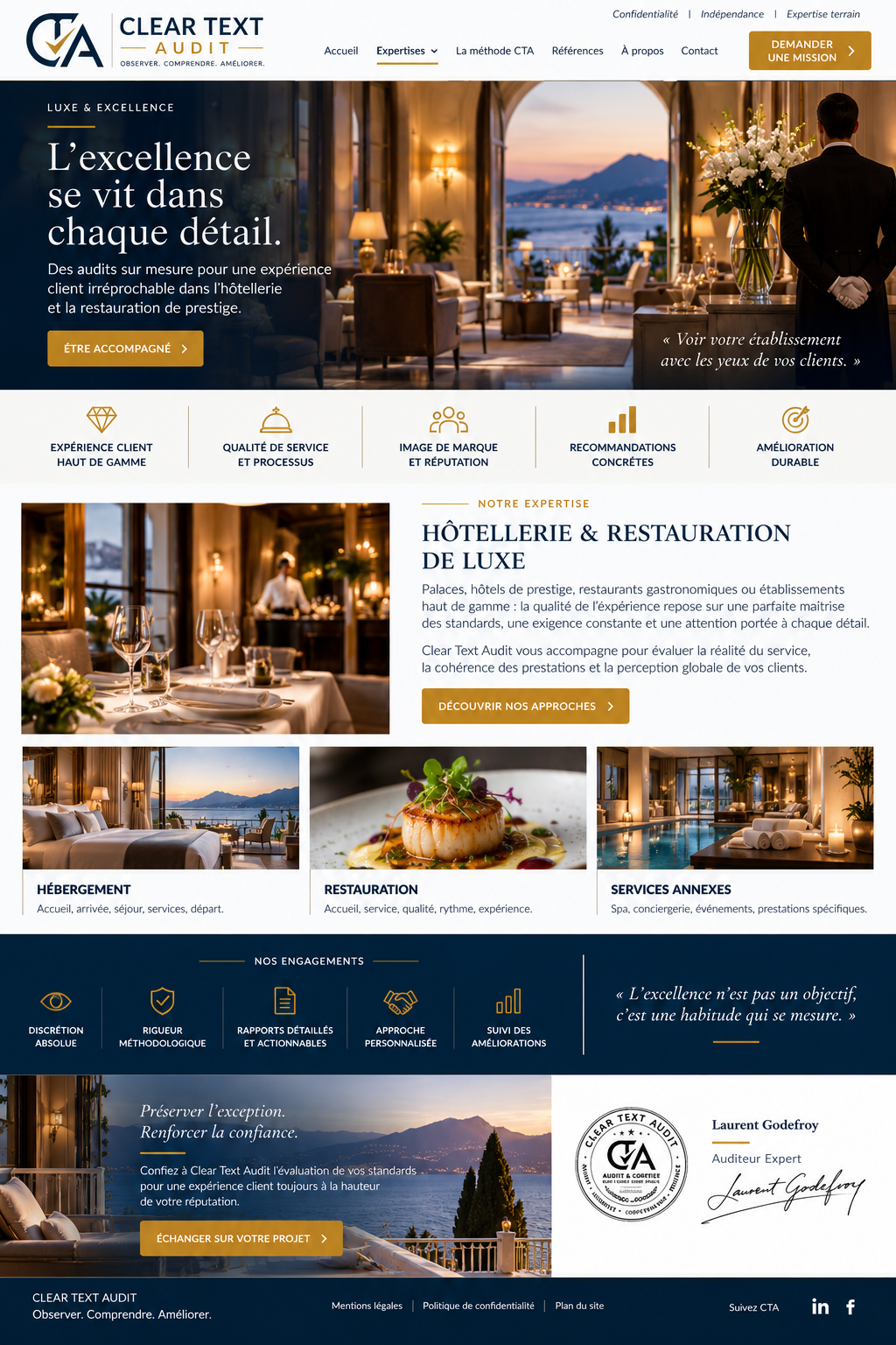 Audit mystère dans le luxe : évaluer l’excellence du service — présentation Clear Text Audit