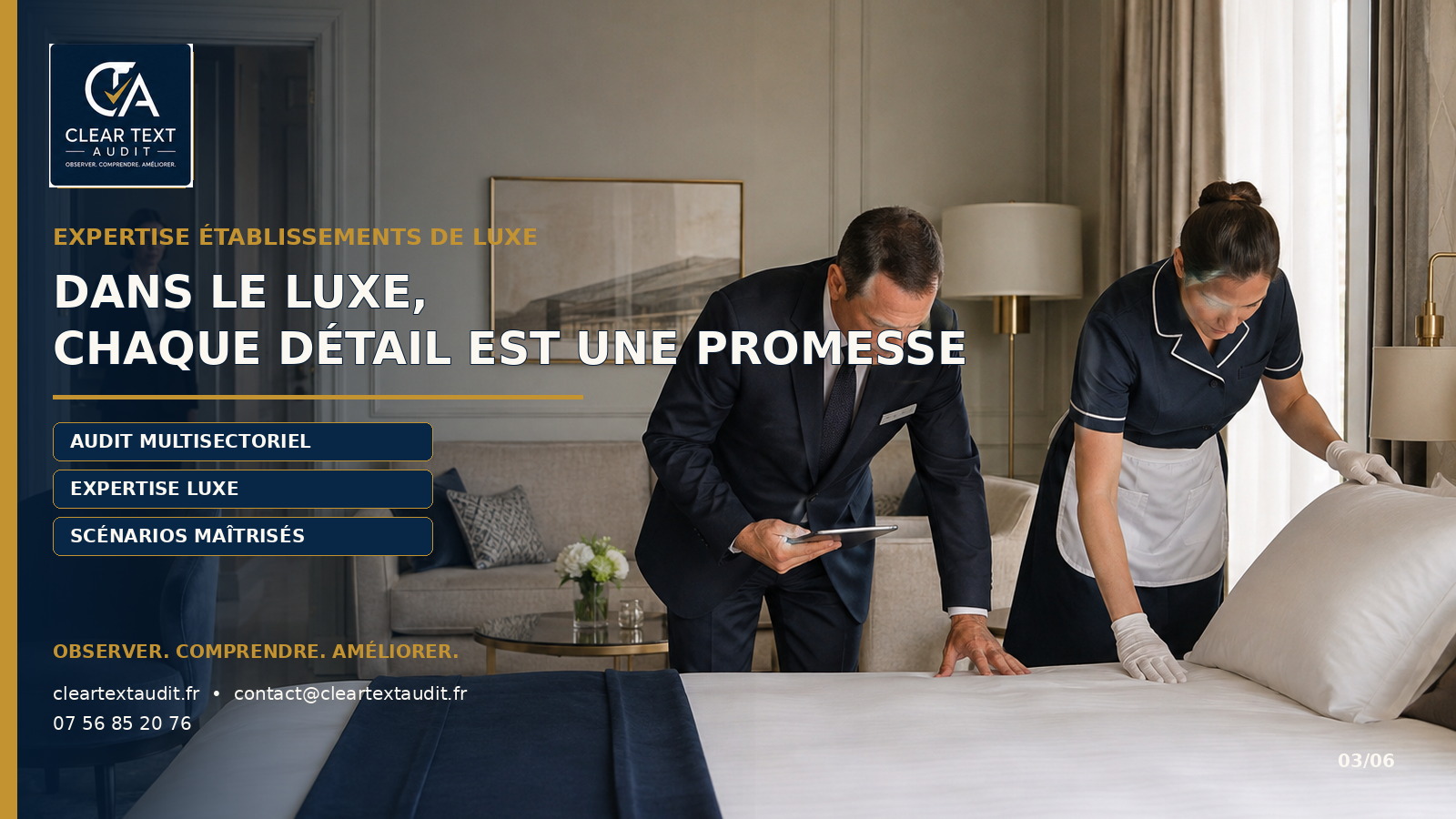 Dans le luxe, chaque détail est une promesse — Clear Text Audit